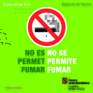 No se permite fumar
