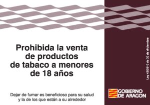 Prohibida la venta de productos de tabaco a menores de 18 años