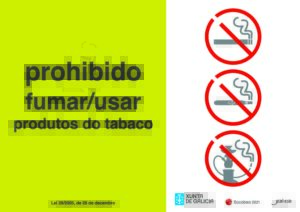 Prohibido fumar/usar productos del tabaco